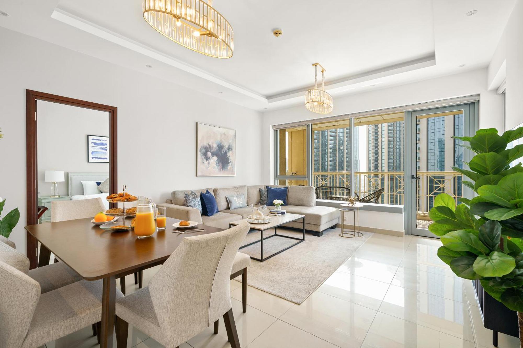 New! Luxury 3Bedroom With Spectacular Burj Views Downtown 두바이 외부 사진
